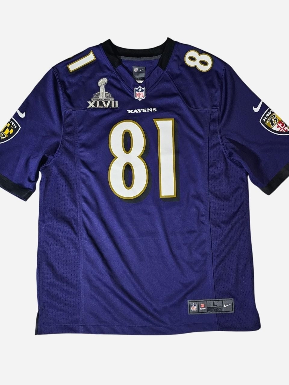 NFL Baltimore Ravens Anquan Boldin #81 Purple SuperBowl XLVII Jersey by Nike